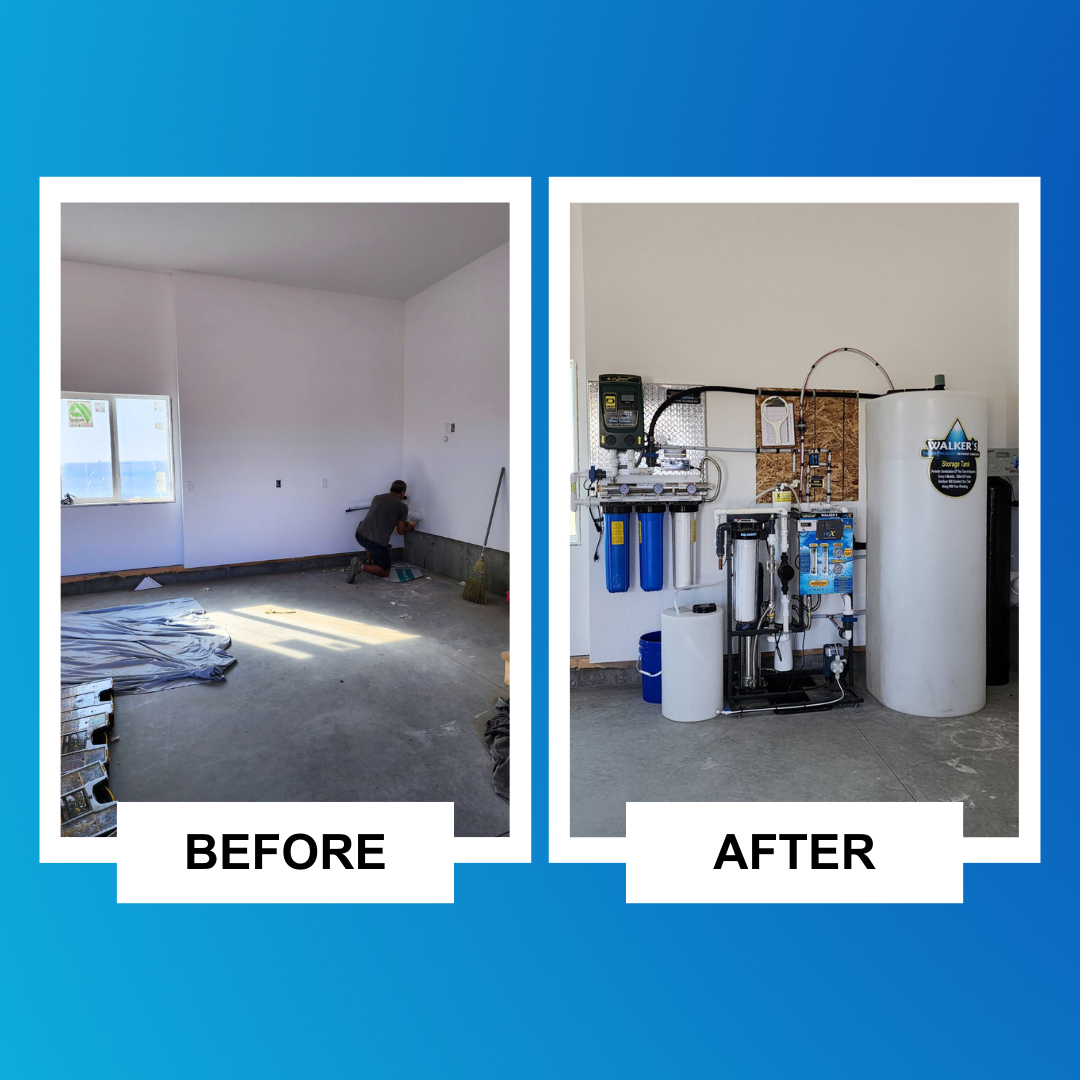 Before and after whole house water system