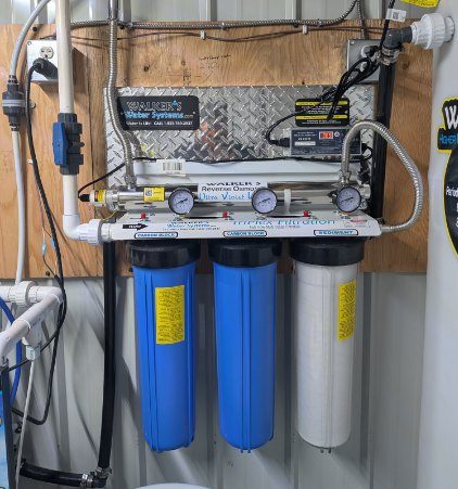 Extra Triplex filtration system with ultraviolet light