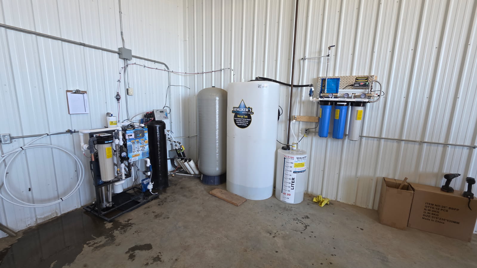 Walker’s Water Systems installation in Peace River, Alberta